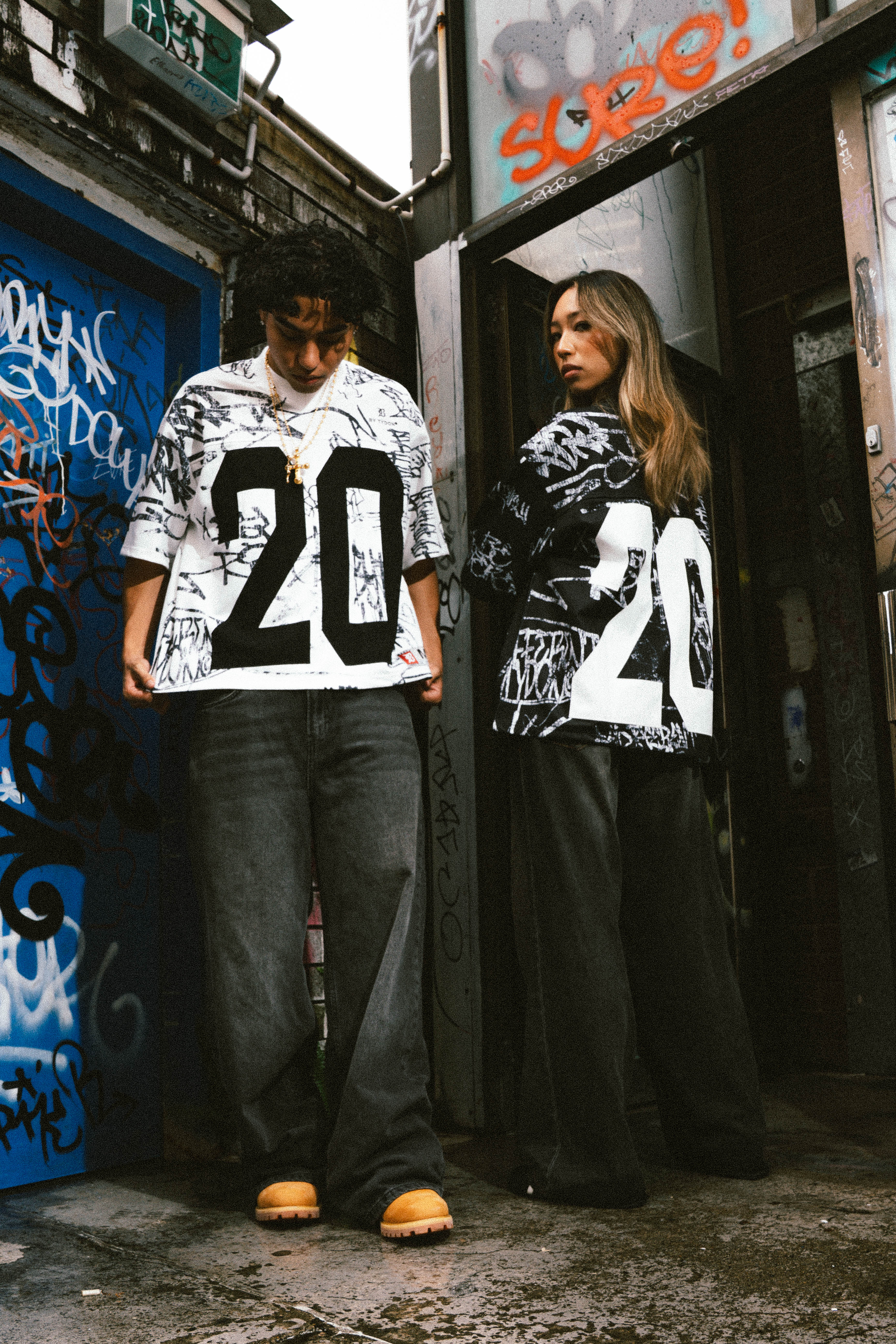 Black Graffiti Jersey