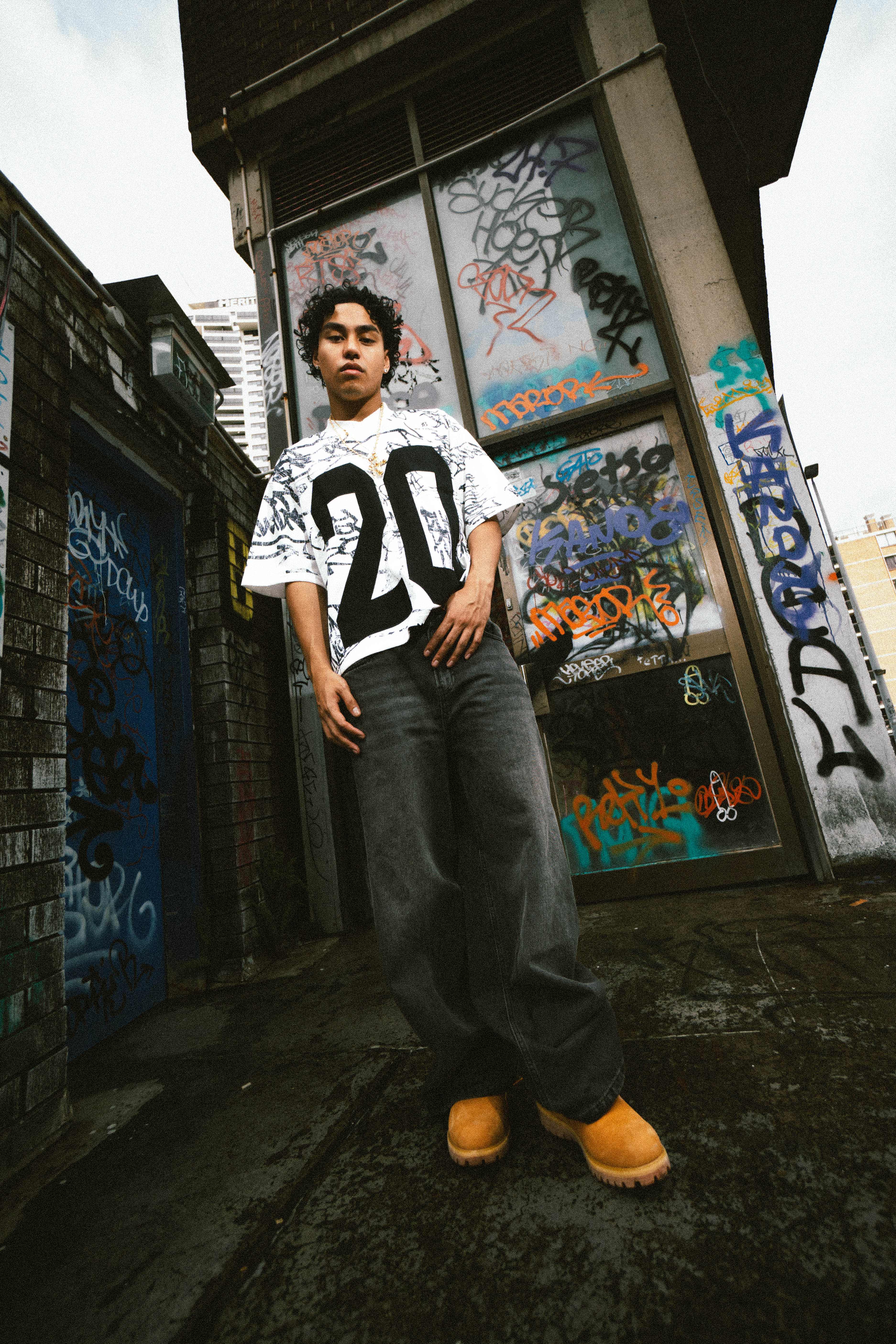 White Graffiti Jersey