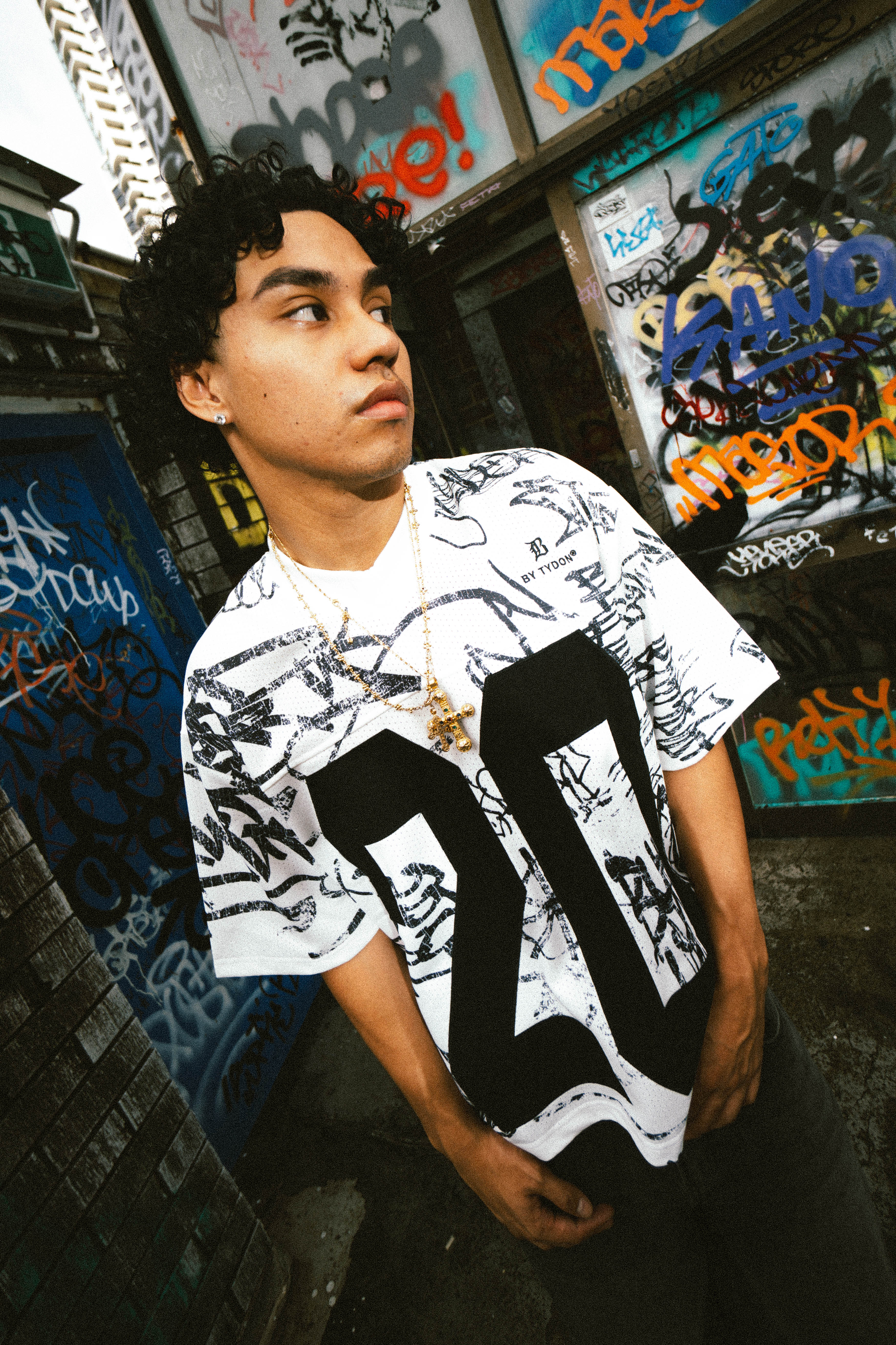 White Graffiti Jersey