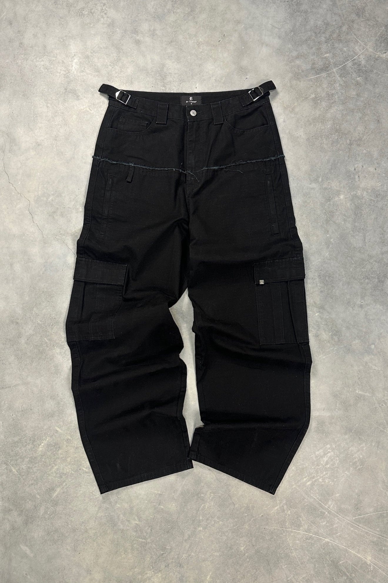 Cut-Up Baggy Cargo Pants