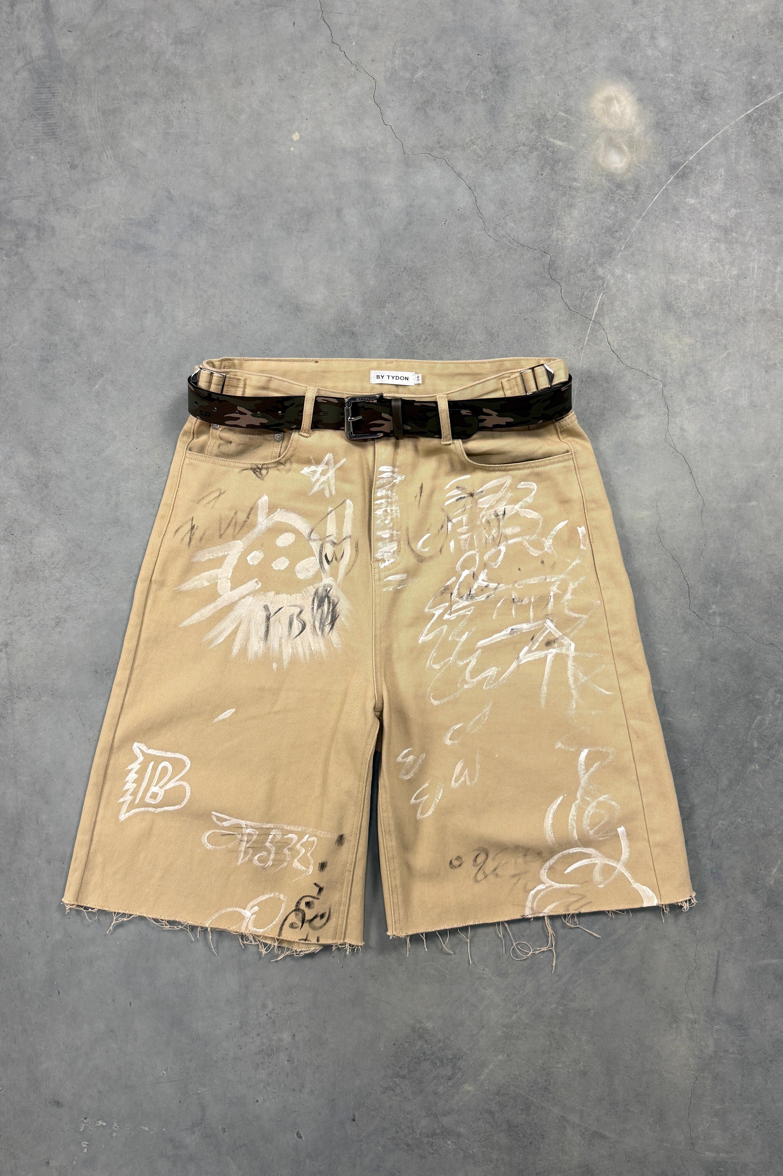 Khaki Graffiti Jeans