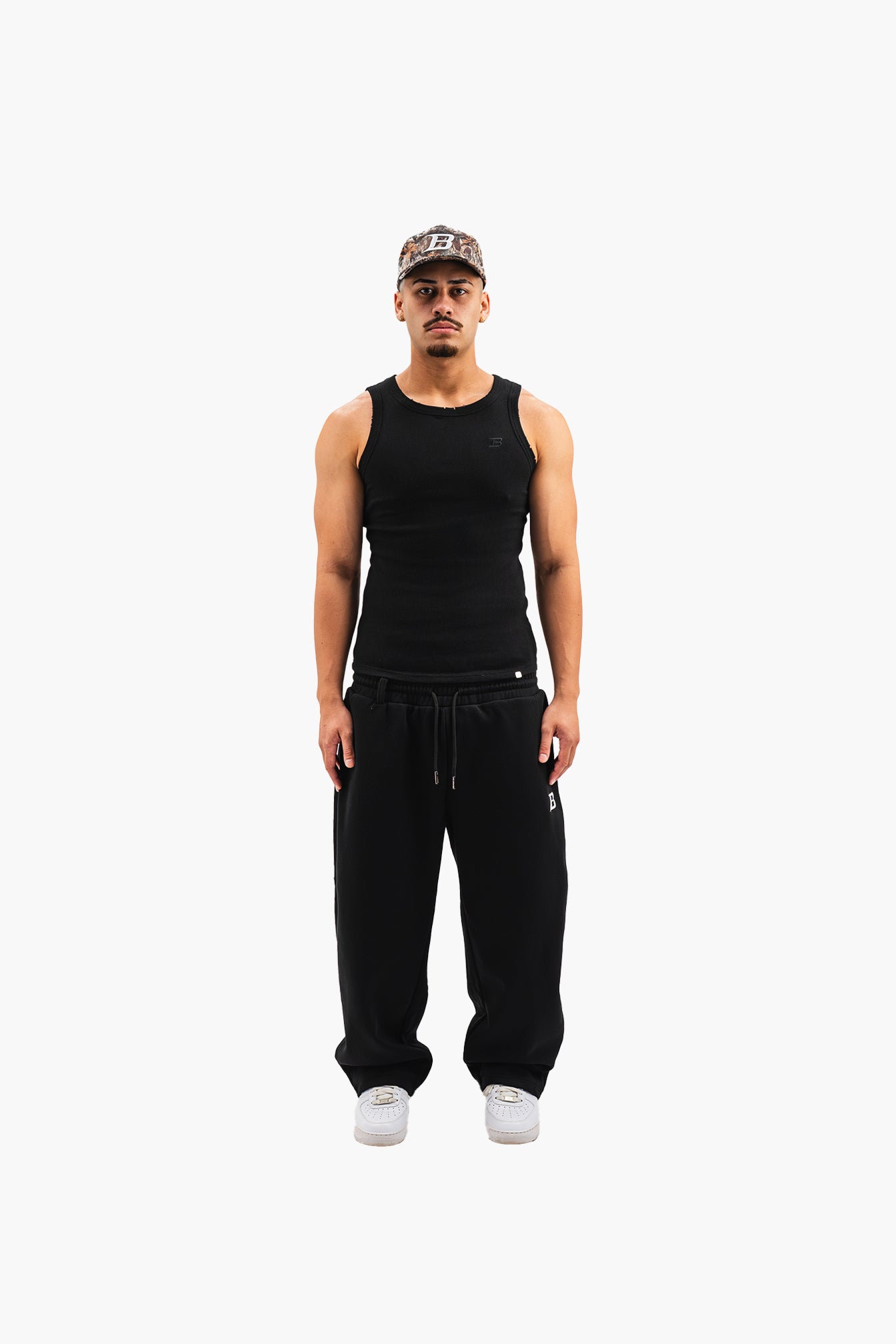 Ribbed Tank - Black