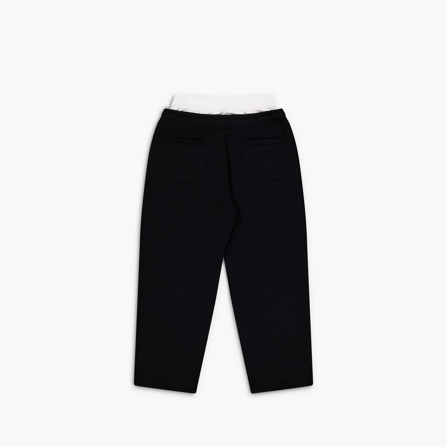 Double Waisted Sweatpants - Black