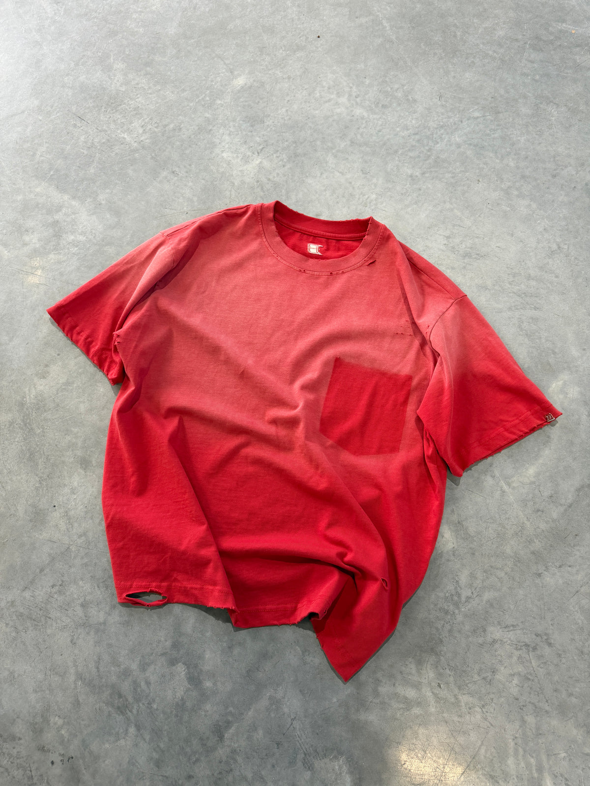 Ghost Pocket T-Shirt - Red